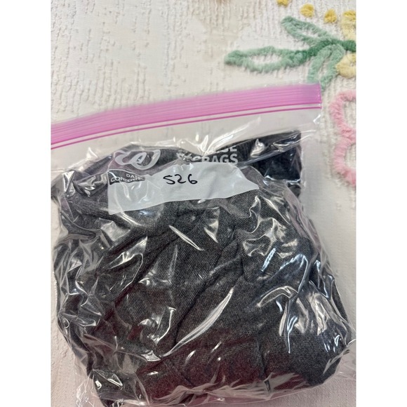 Club Monaco Cashmere Gray Open Front Cardigan Faux Fur Trim XS/S - Picture 11 of 11